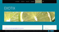 Desktop Screenshot of exotix.it