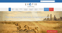 Desktop Screenshot of exotix.com