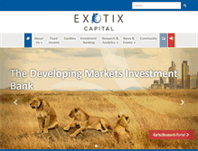 Tablet Screenshot of exotix.com